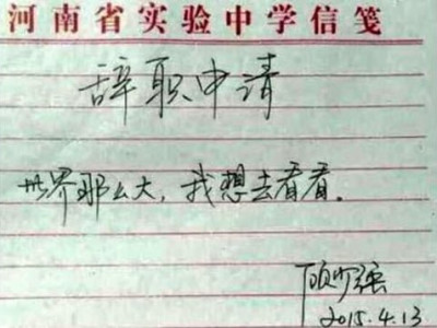 어느 중국인의 사직서.