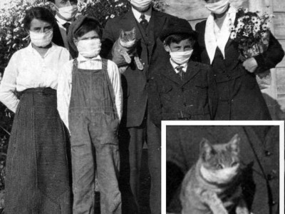 1919년 스페인 독감 시절의 가족사진