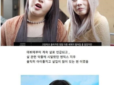 걸그룹 인데도 너무 뚱뚱하다고 욕 먹었던 여돌.jpg